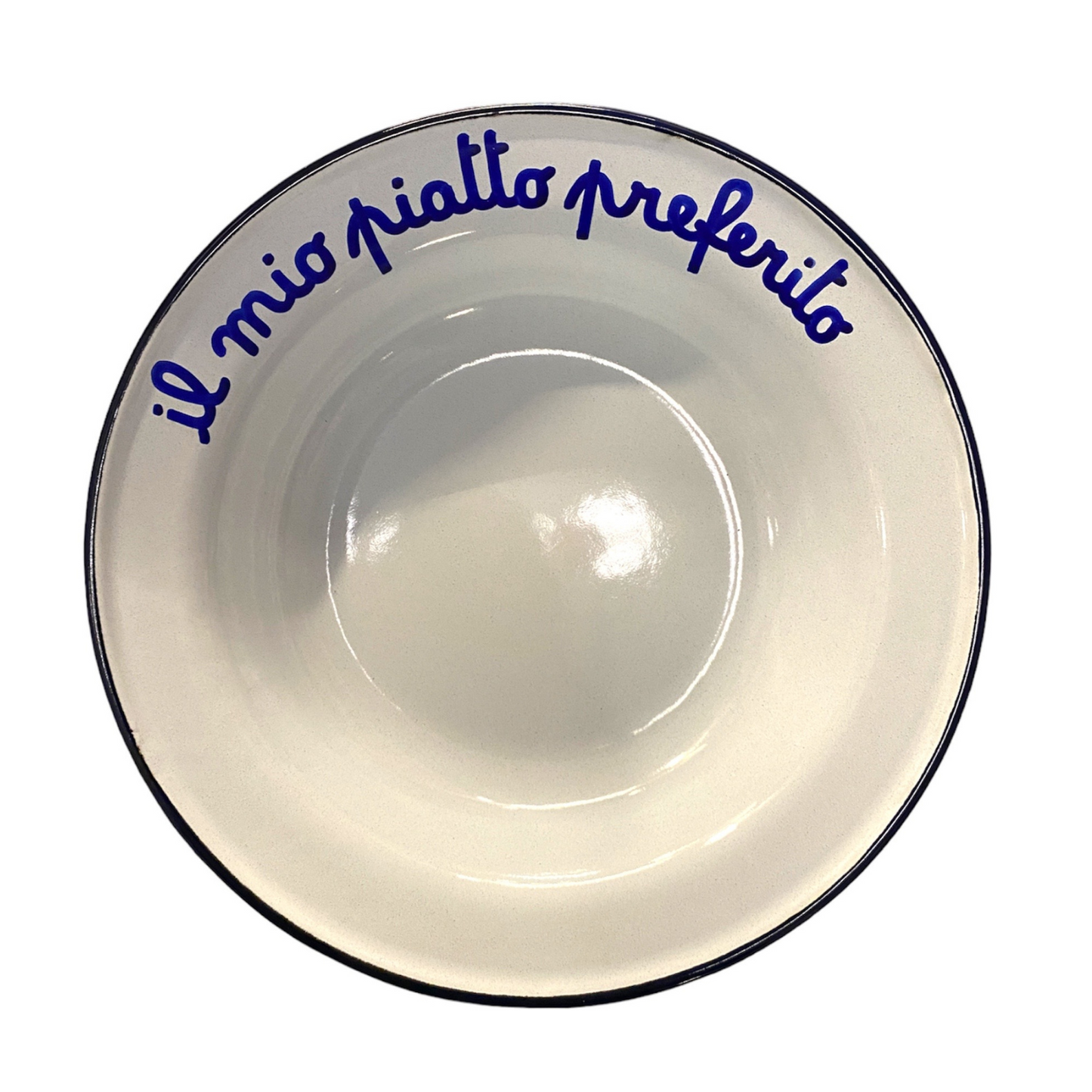 Piatto Fondo in Latta: "A Pranzo Con La Nonna"