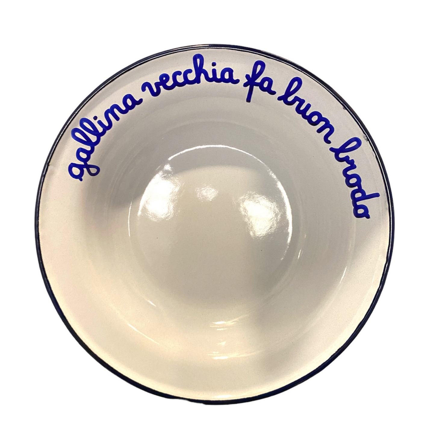 Piatto Fondo in Latta: "A Pranzo Con La Nonna"