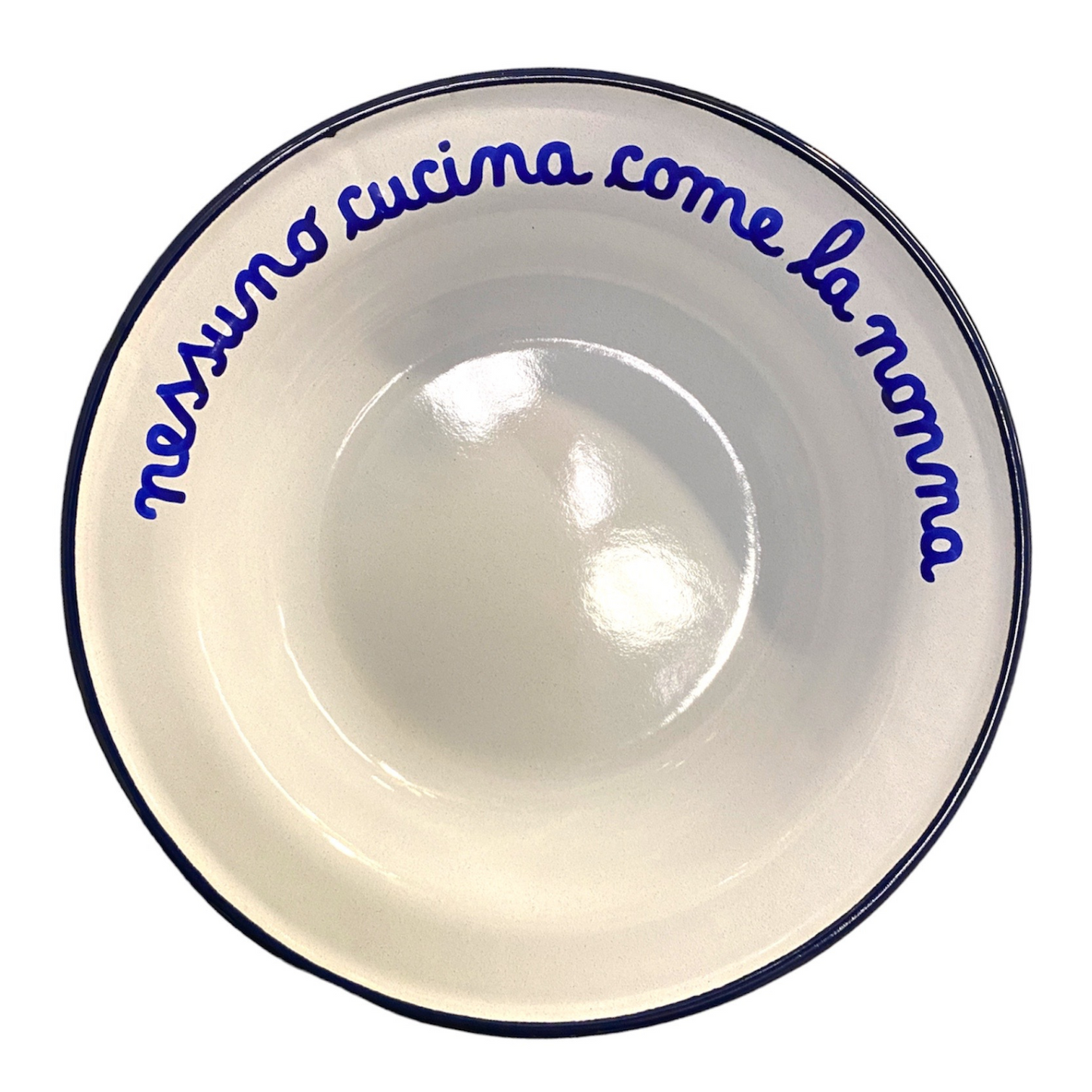 Piatto Fondo in Latta: "A Pranzo Con La Nonna"