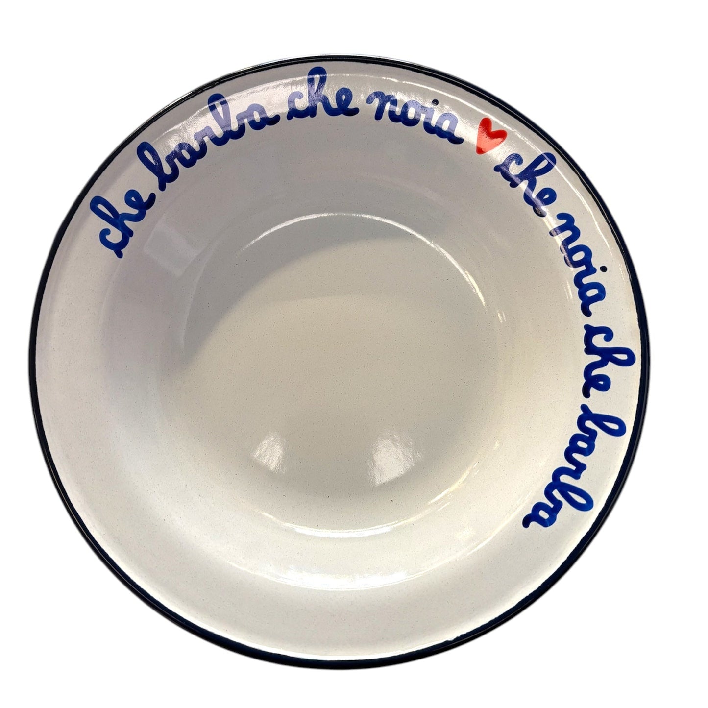 Piatto Fondo in Latta: "A Pranzo Con La Nonna"