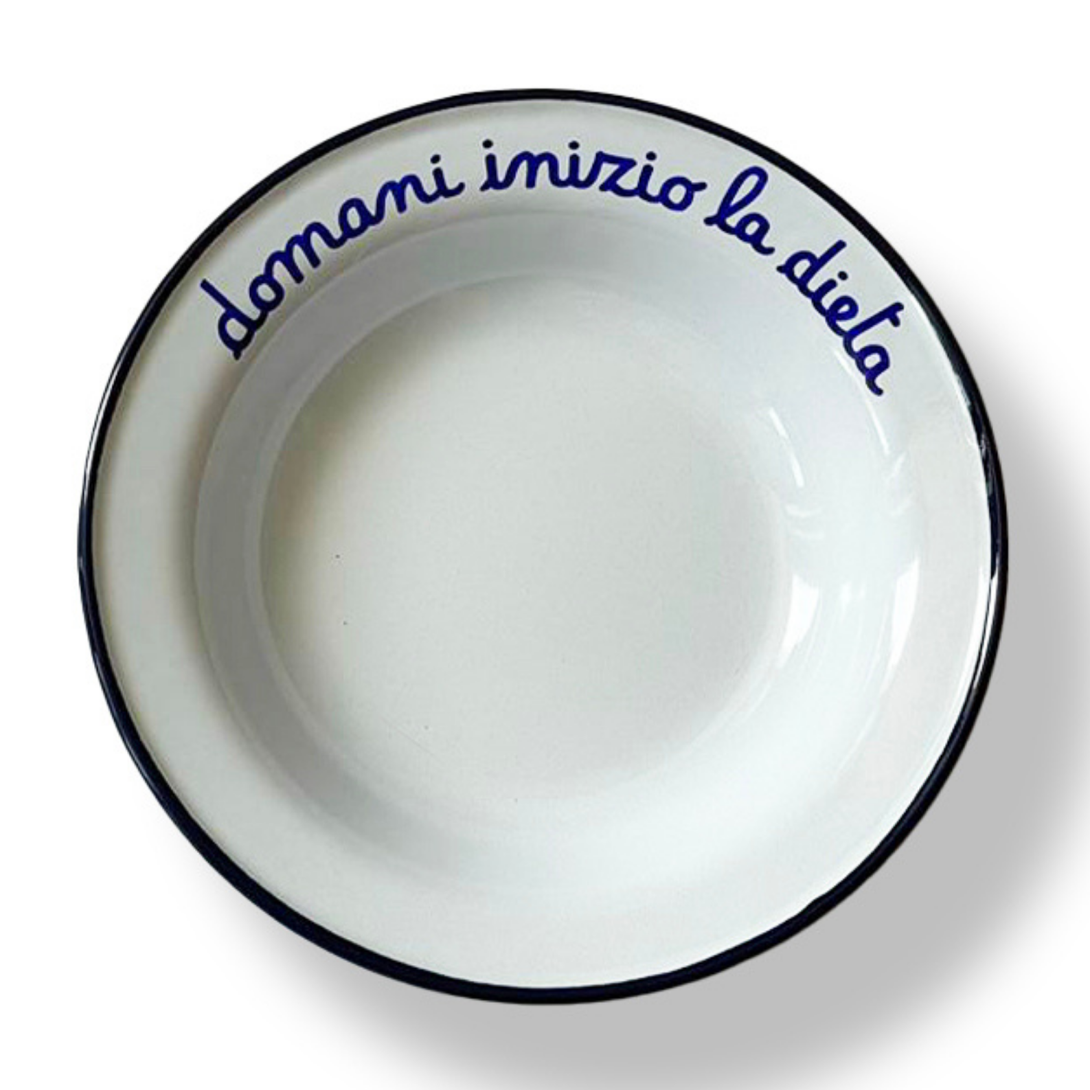 Piatto Fondo in Latta: "A Pranzo Con La Nonna"