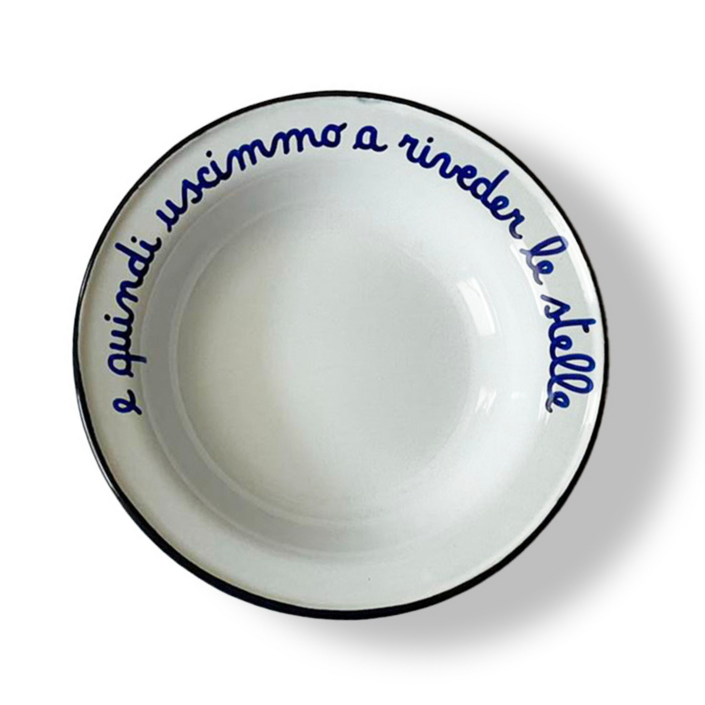 Piatto Fondo in Latta: "A Pranzo Con La Nonna"