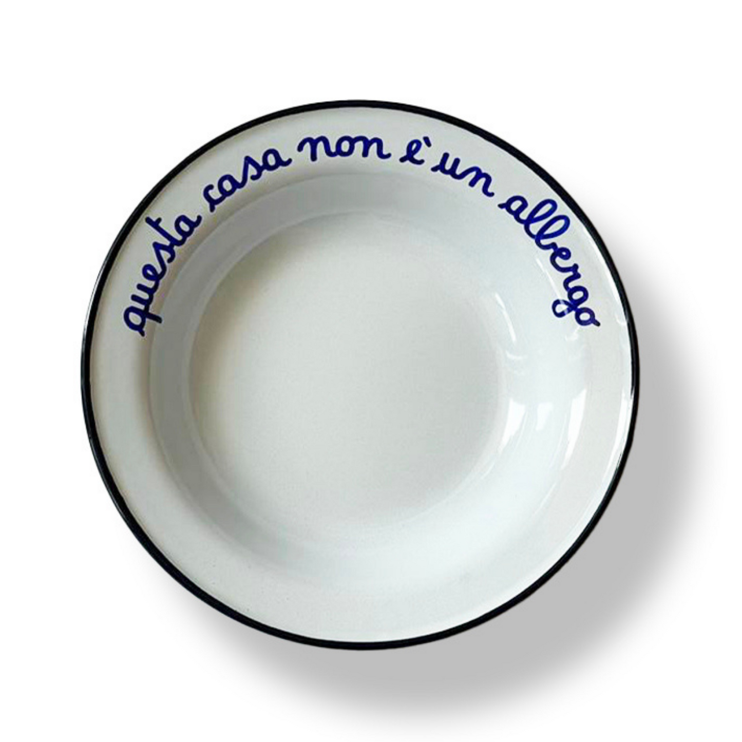 Piatto Fondo in Latta: "A Pranzo Con La Nonna"