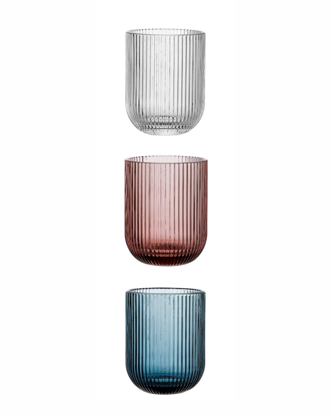 Servizio Sei Bicchieri Acqua Righe