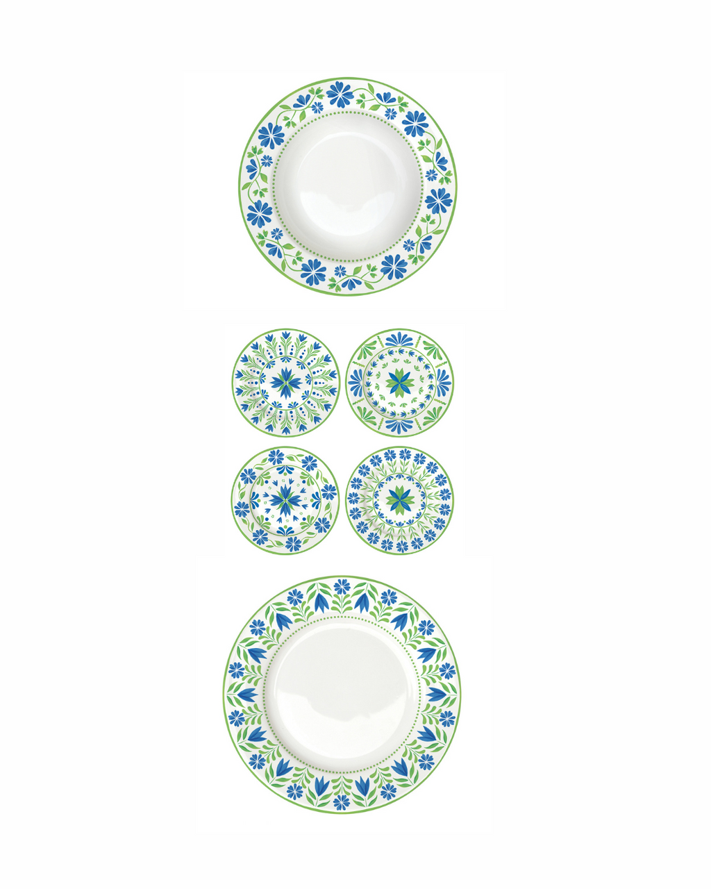 Servizio Piatti 18pz - Flowers Garden