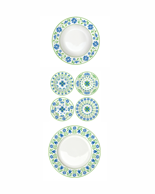 Servizio Piatti 18pz - Flowers Garden
