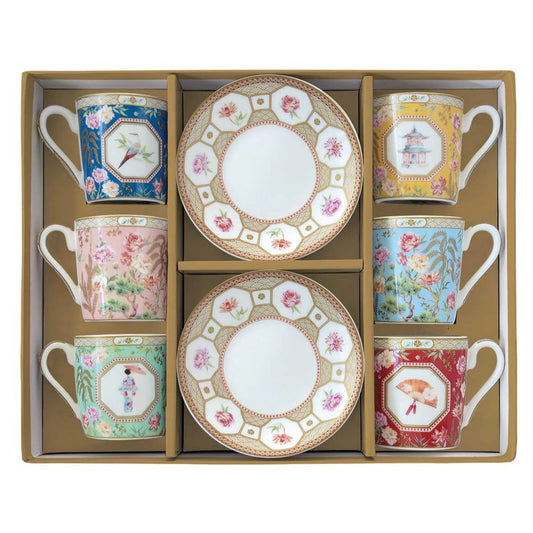 Set 6 Tazzine Caffe Jardins d'Orient