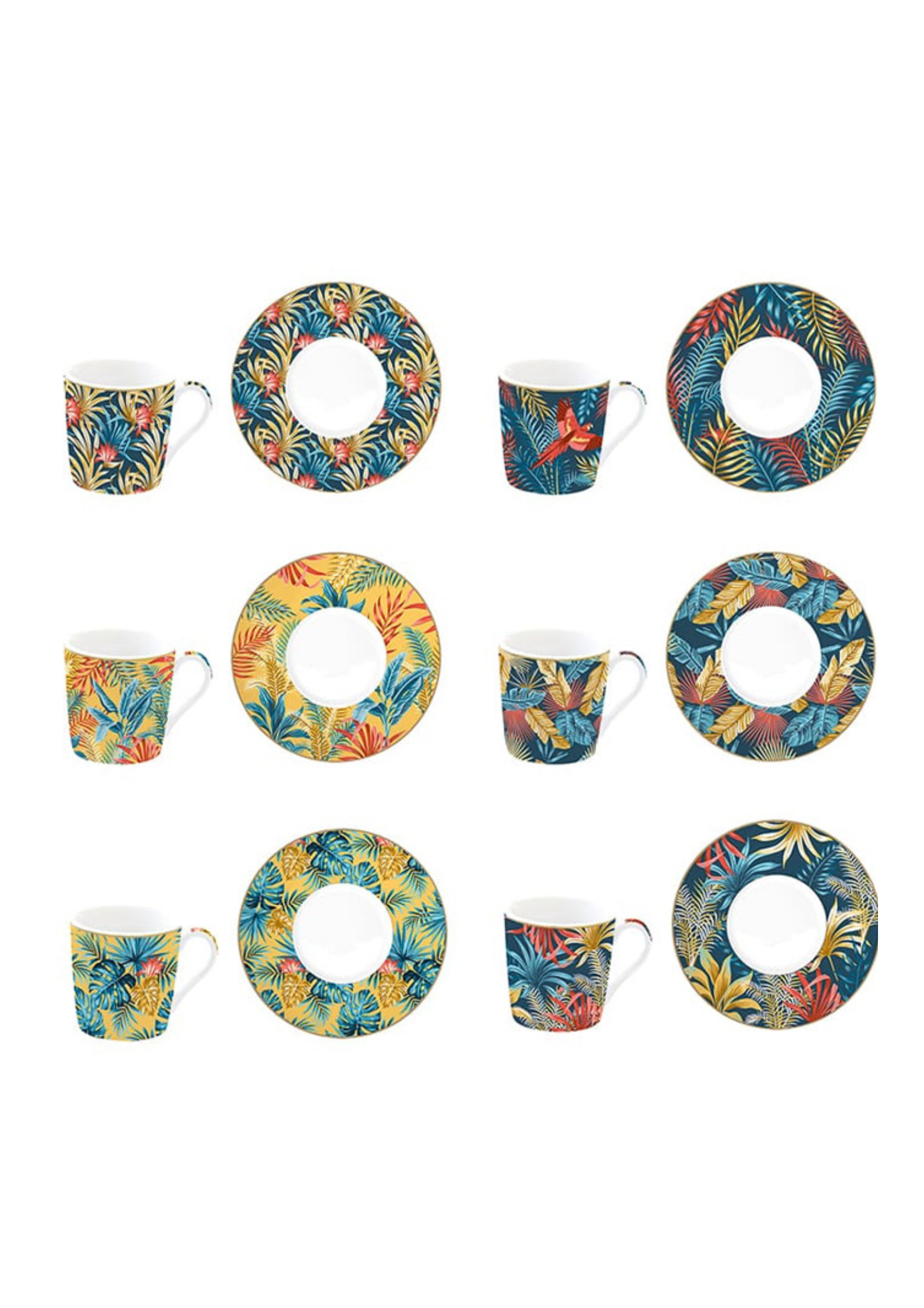 Servizio Sei Tazzine Caffè Atmosphere Equatorial