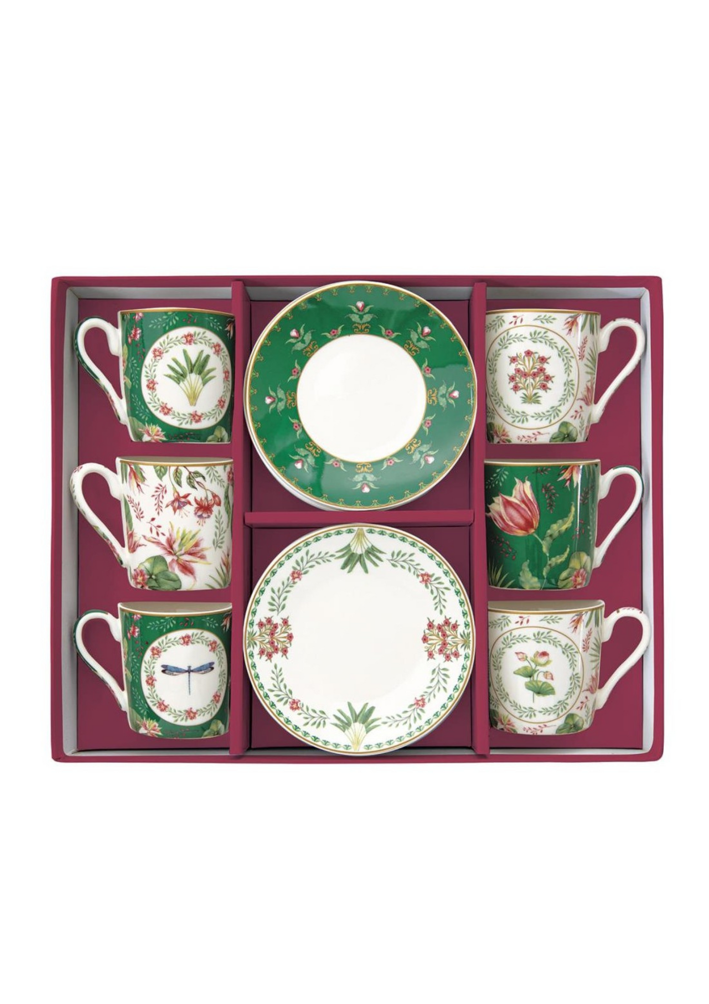 Servizio Sei Tazzine Caffè Botanic Chic