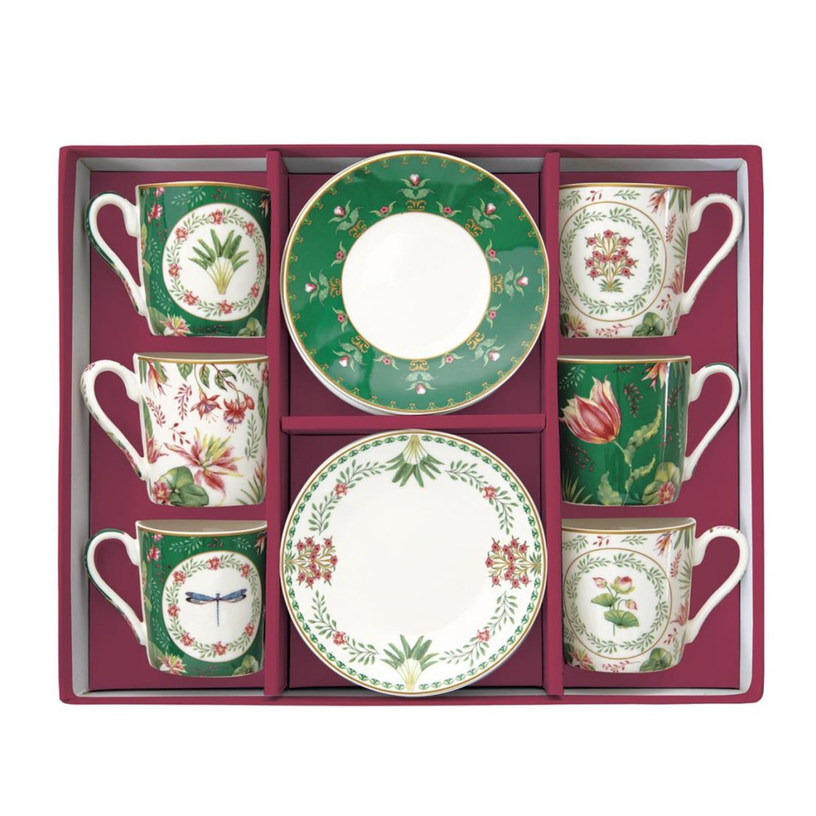 Servizio Sei Tazzine Caffè Botanic Chic