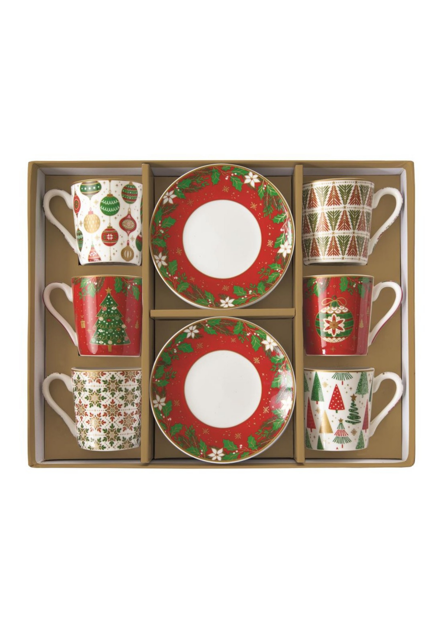 Servizio Sei Tazzine Caffè Jingle Bells