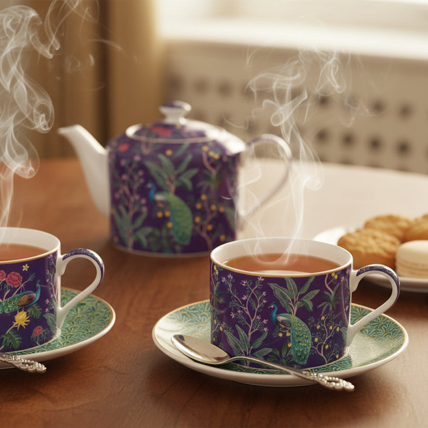 Coppia Tazze da Te Imperial Peacock