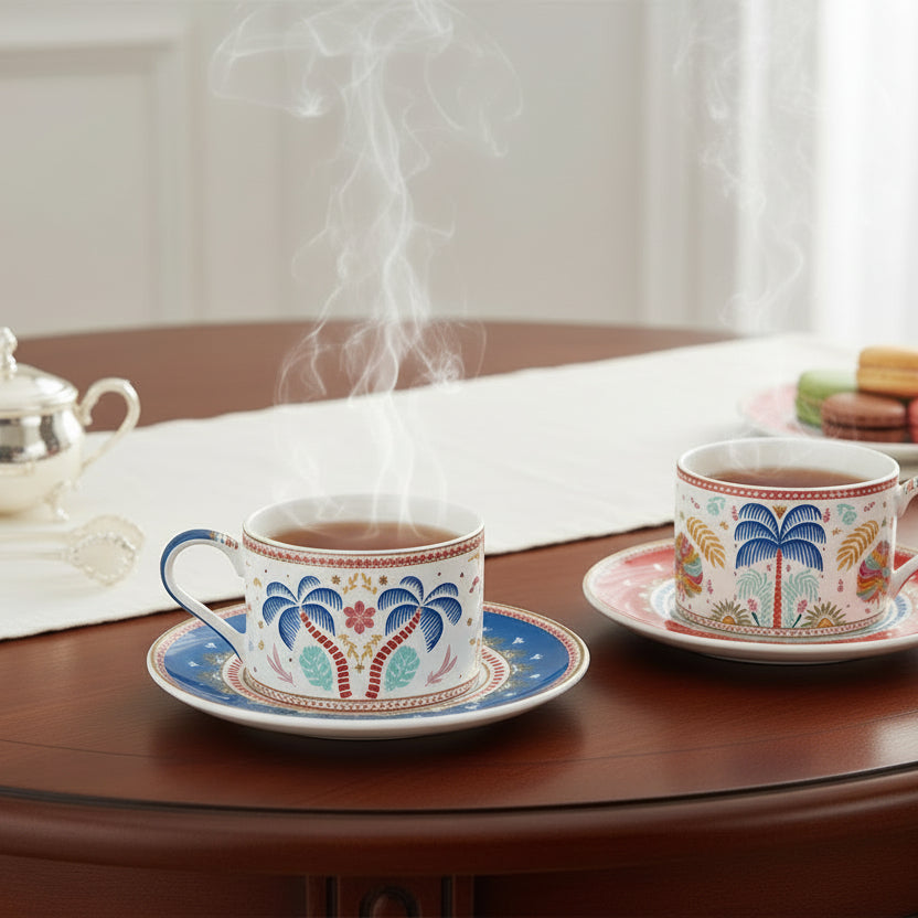 Coppia Tazze da te Tropical Groovy