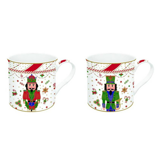2 Mug Nutcracker Twist