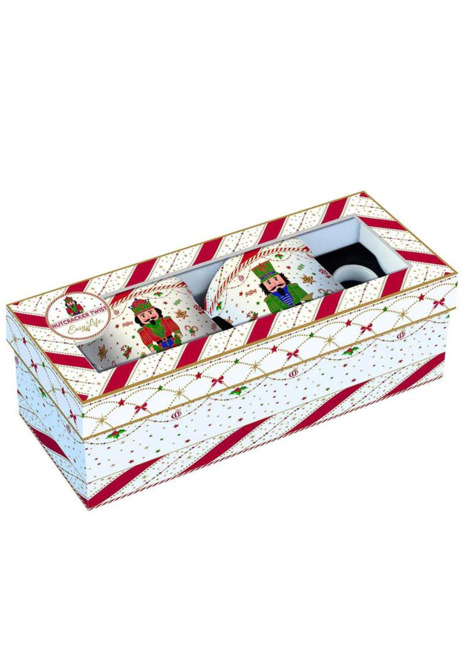 2 Mug Nutcracker Twist