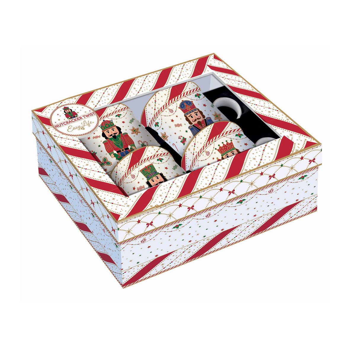 4 Tazze Nutcracker Twist