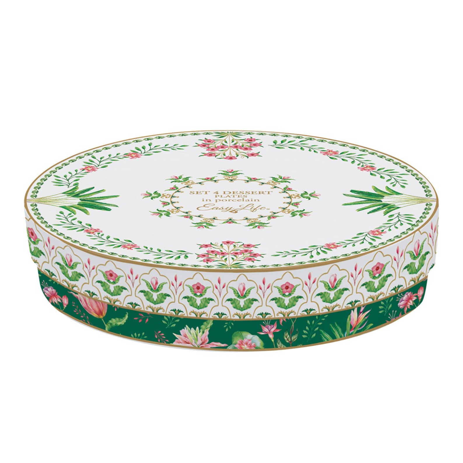 Set 4 Piatti Dessert Botanic Chic
