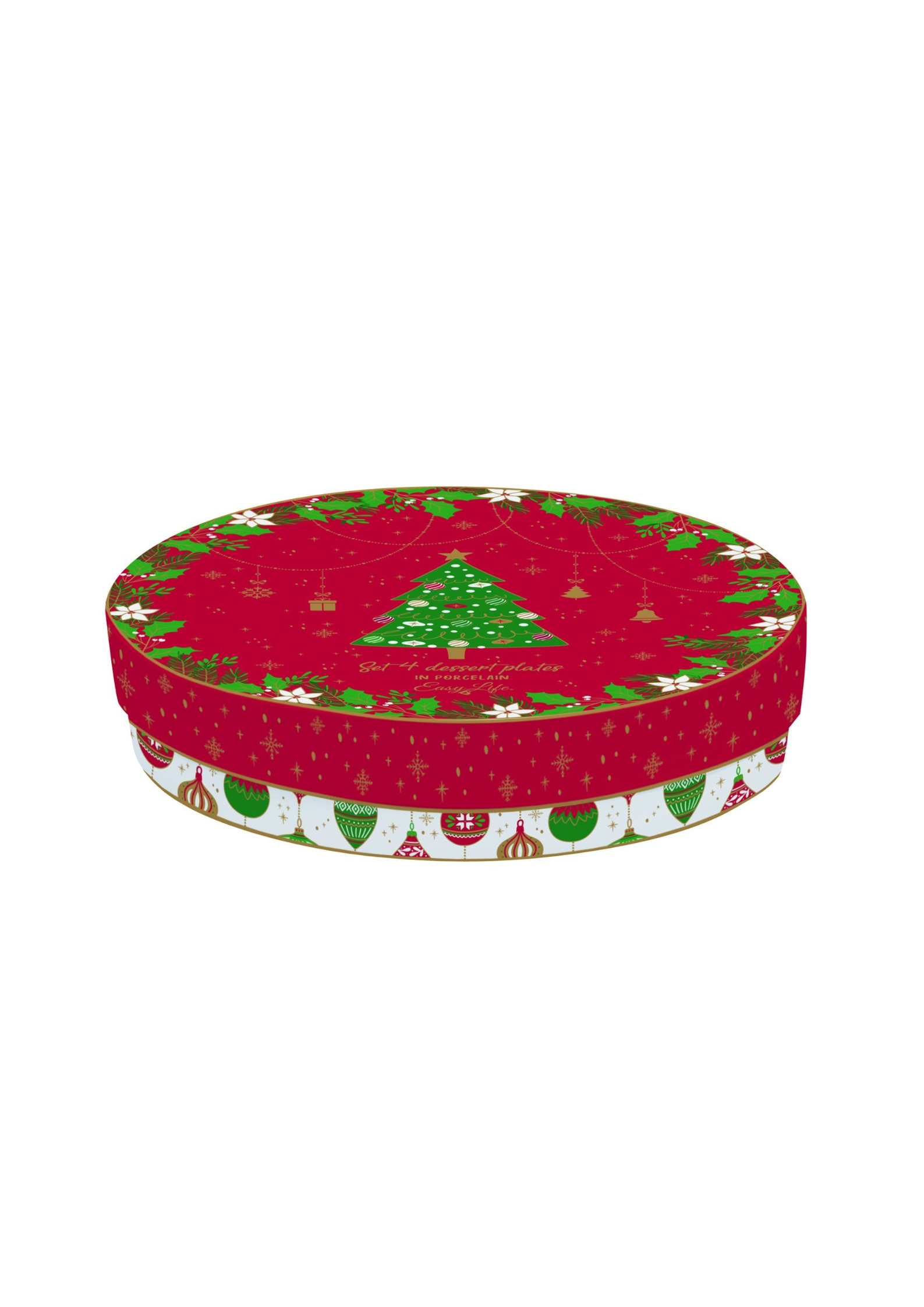 Set 4 Piatti Dessert Jingle Bells
