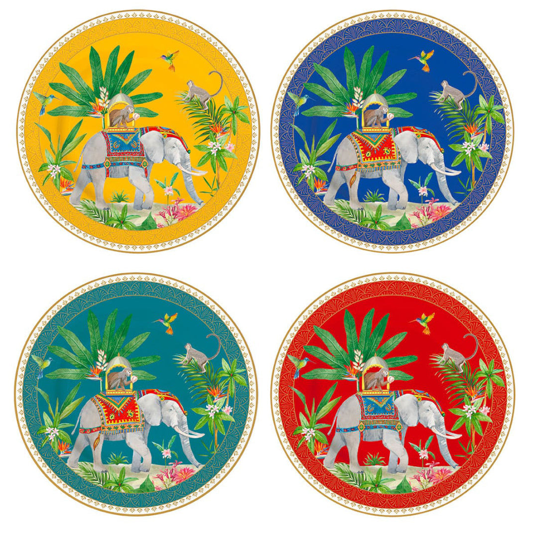 Service four dessert plates - Marajah