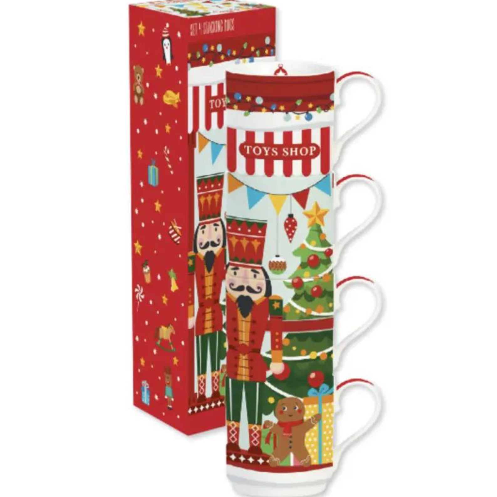 Set 4 Tazze Impilabili Toy Shop