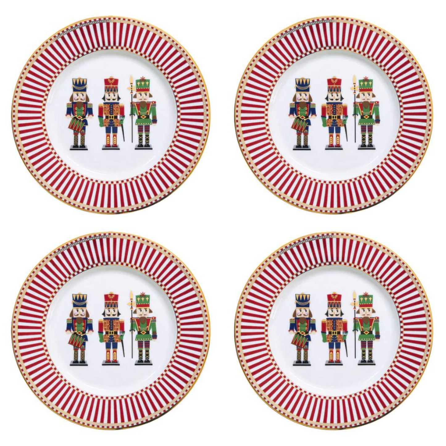 Set 4 Piatti Dessert Nutcracket