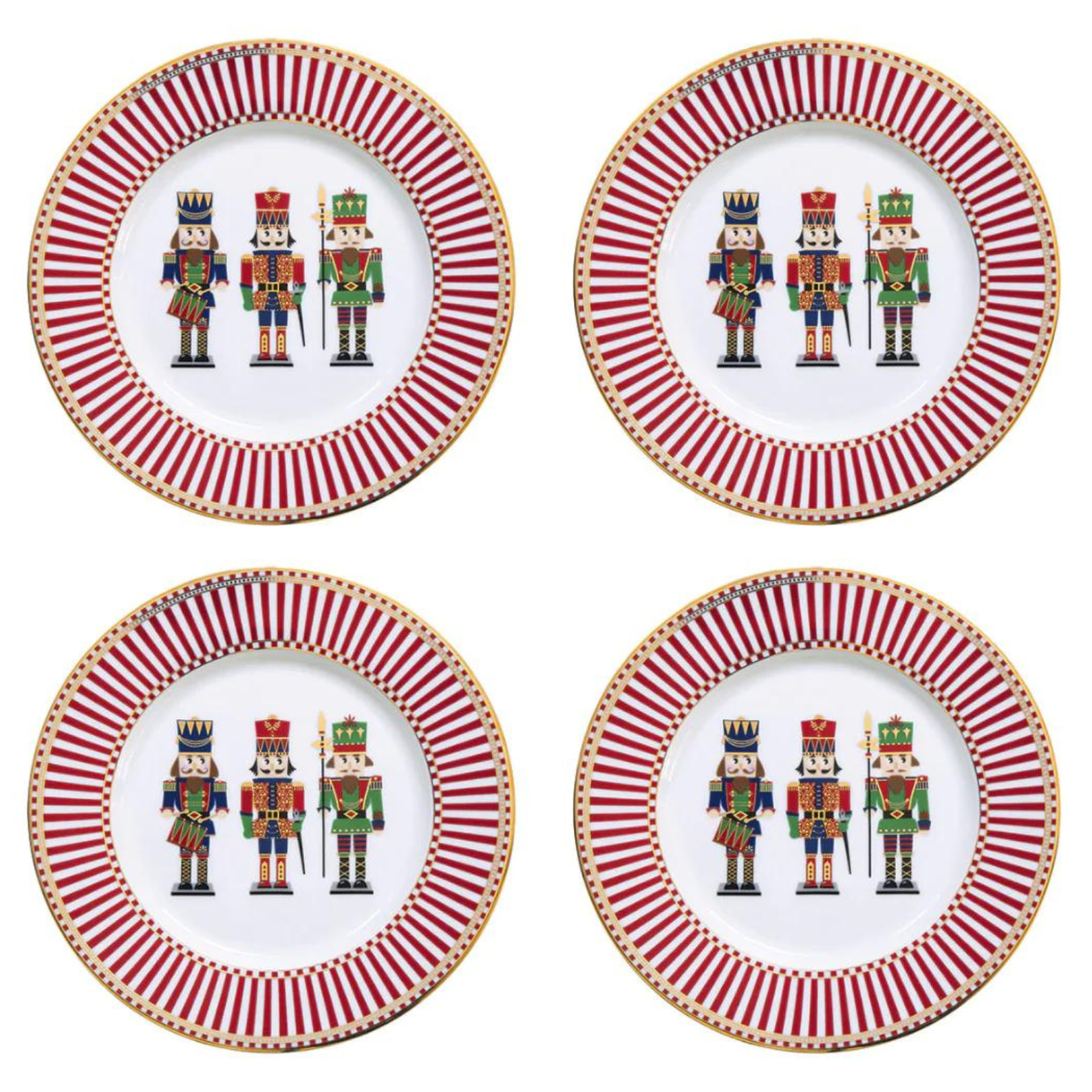 Set 4 Piatti Dessert Nutcracket