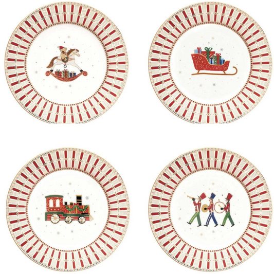 Set 4 Piatti Dessert Polar Express