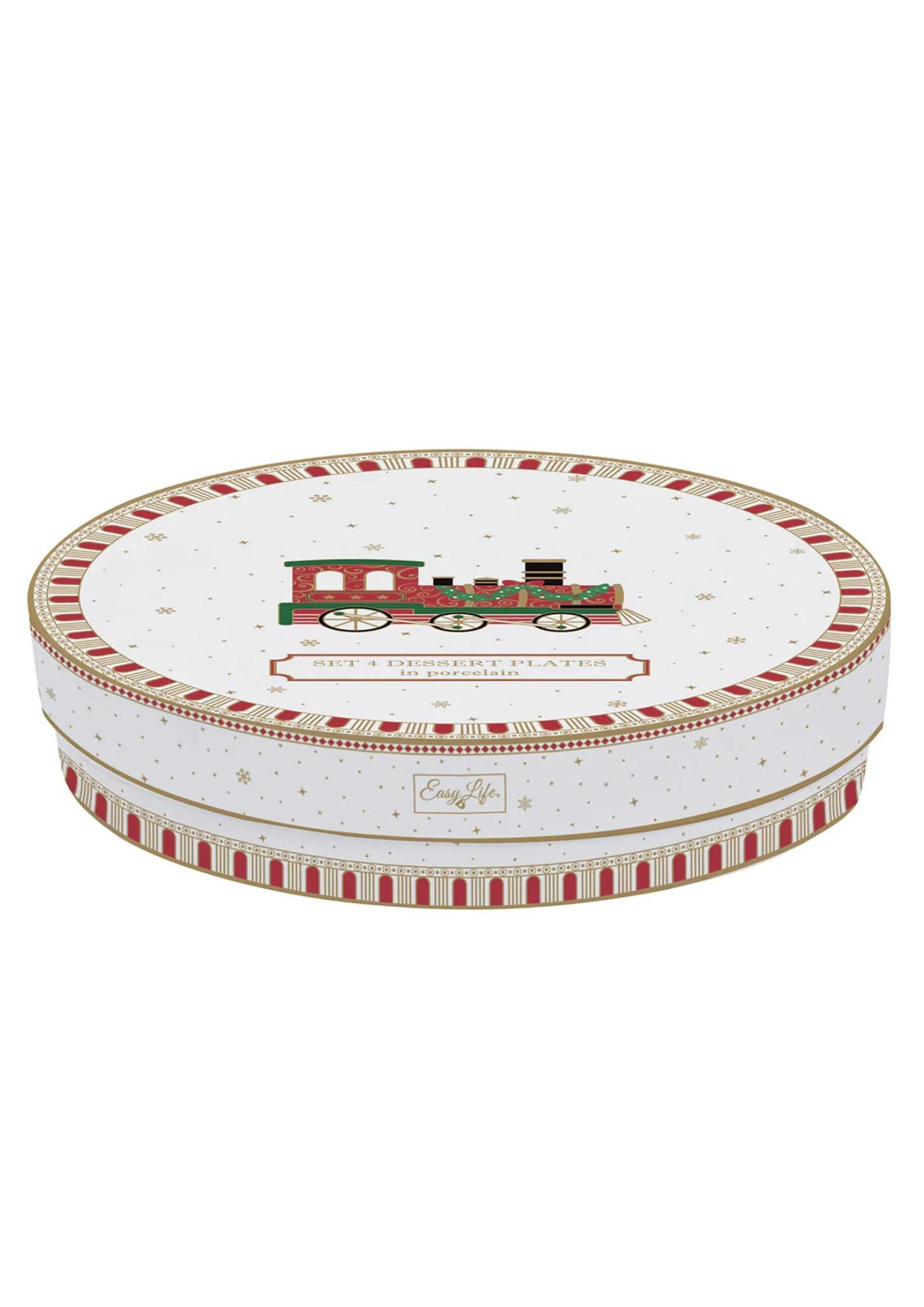 Set 4 Piatti Dessert Polar Express