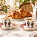 Coppia tazzine da caffè Nutcracker