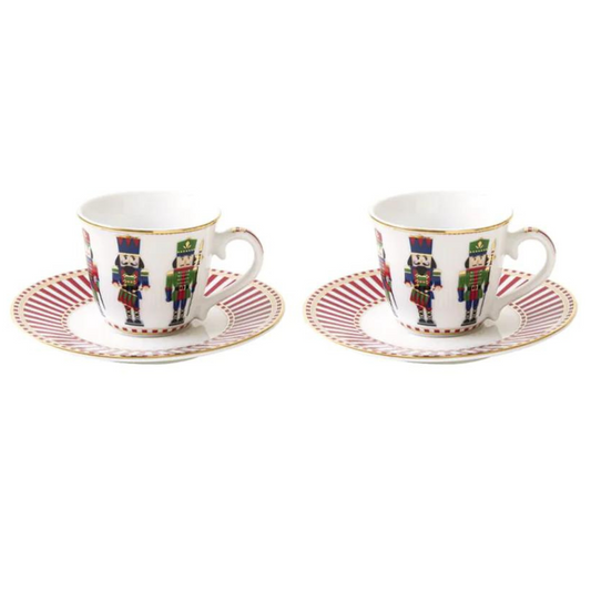 Coppia tazzine da caffè Nutcracker