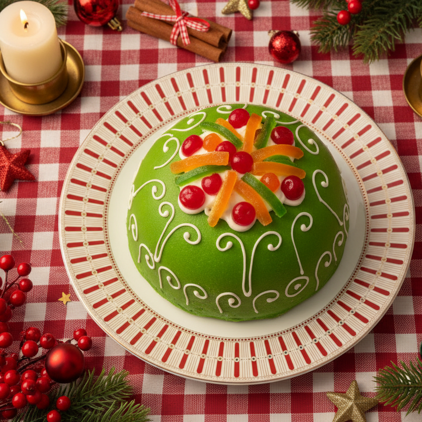 Piatto torta con paletta Polar Express