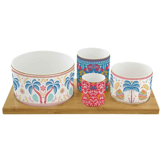 Set Aperitivo 4 Ciotoline Tropical Groovy