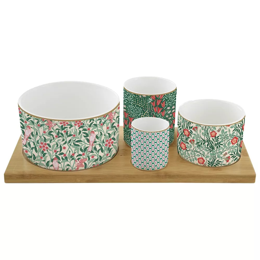 Set Aperitivo 4 Ciotoline Floral Fantasy