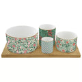 Set Aperitivo 4 Ciotoline Floral Fantasy