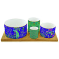 Set Aperitivo 4 Ciotoline Imperial Peacock