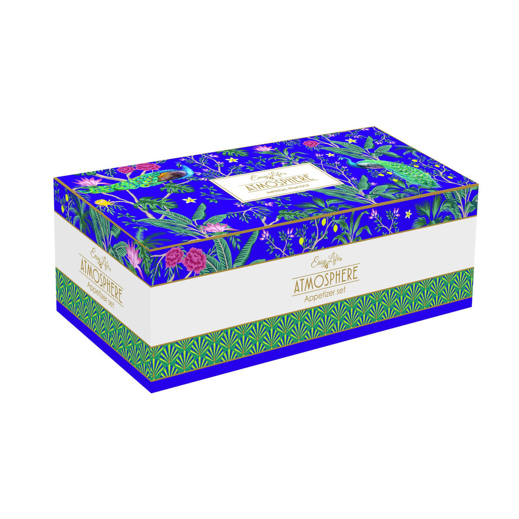 Set Aperitivo 4 Ciotoline Imperial Peacock
