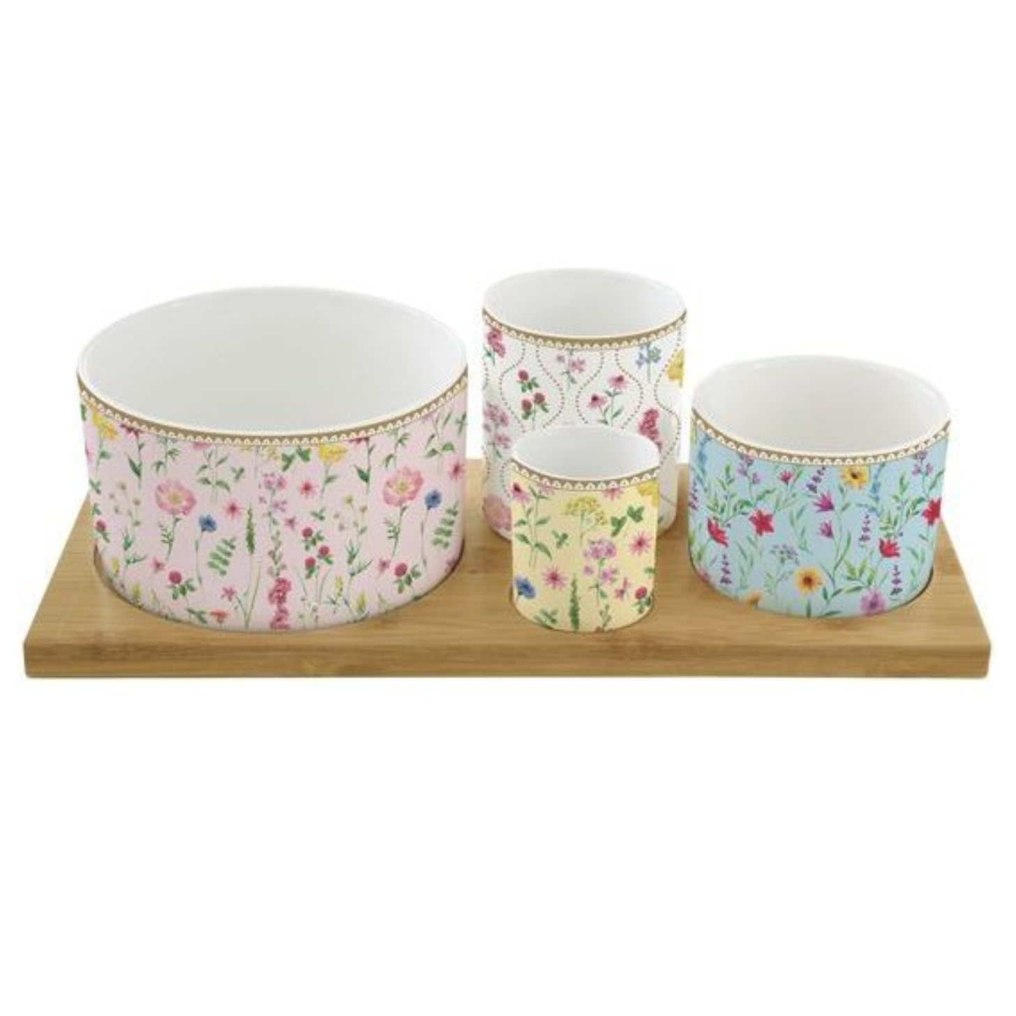 Set Aperitivo 4 Ciotoline Meadow Flowers