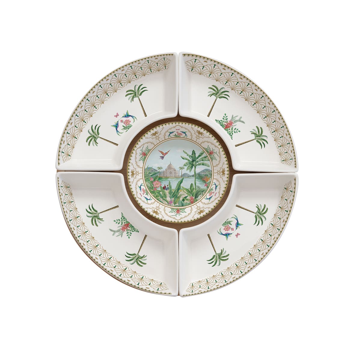 Set Aperitivo con Vassoio Tondo Paradise Sauvage