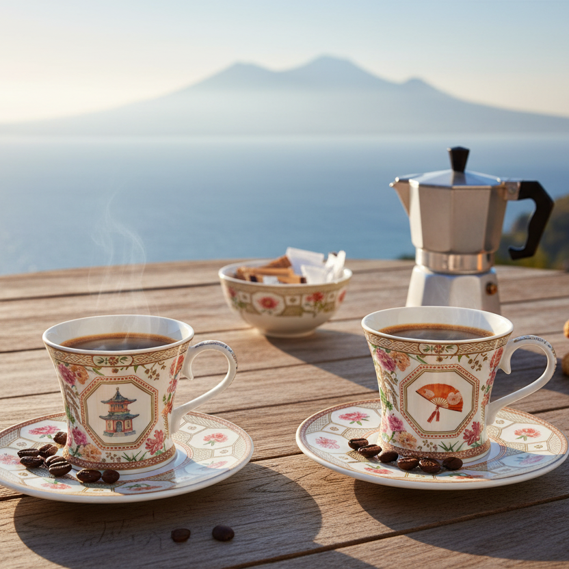 Coppia Tazzine Caffè Jardins d'Orient