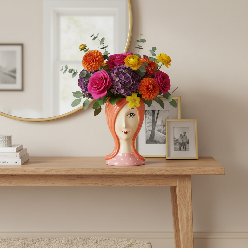 Vaso Sister Ciuffo Fiore Giallo