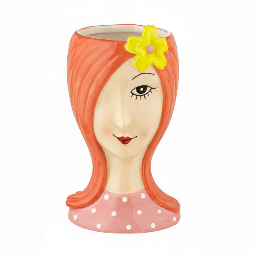 Vaso Sister Ciuffo Fiore Giallo