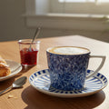 Tazza con Piattino Blu