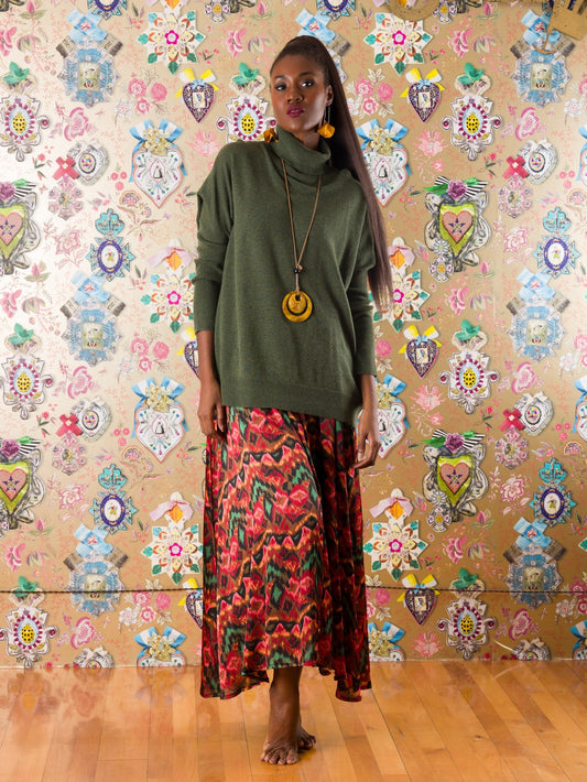 Collo alto Mbotyi in cashmere