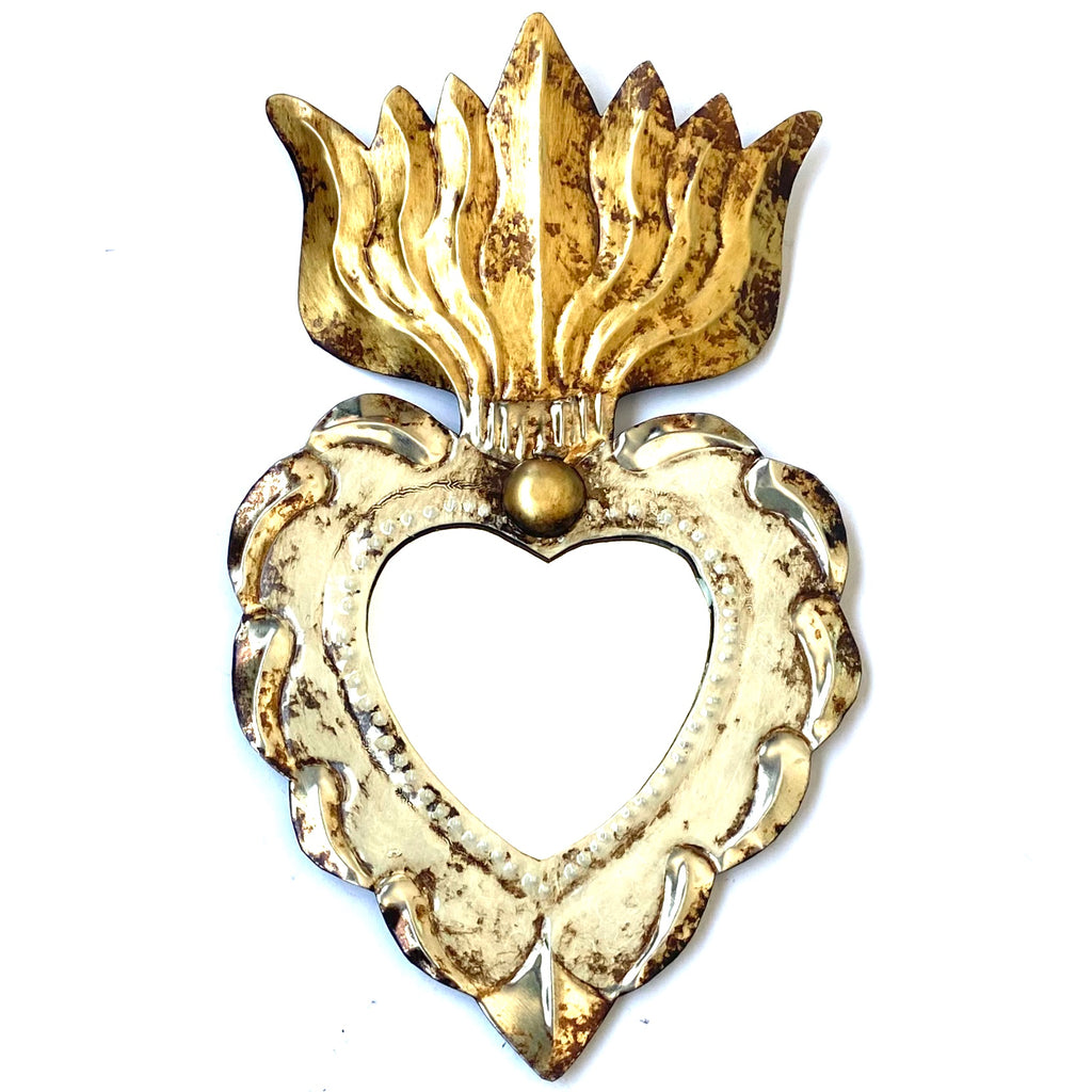 Corazon dolores con specchio Bianco