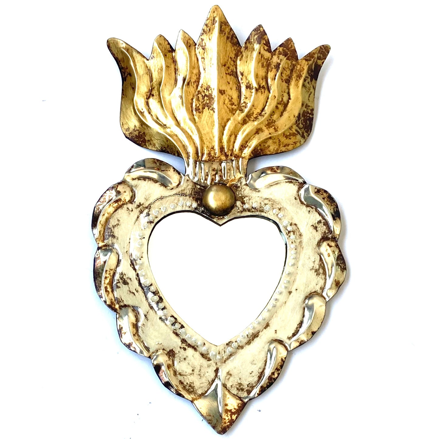 Corazon dolores con specchio Bianco