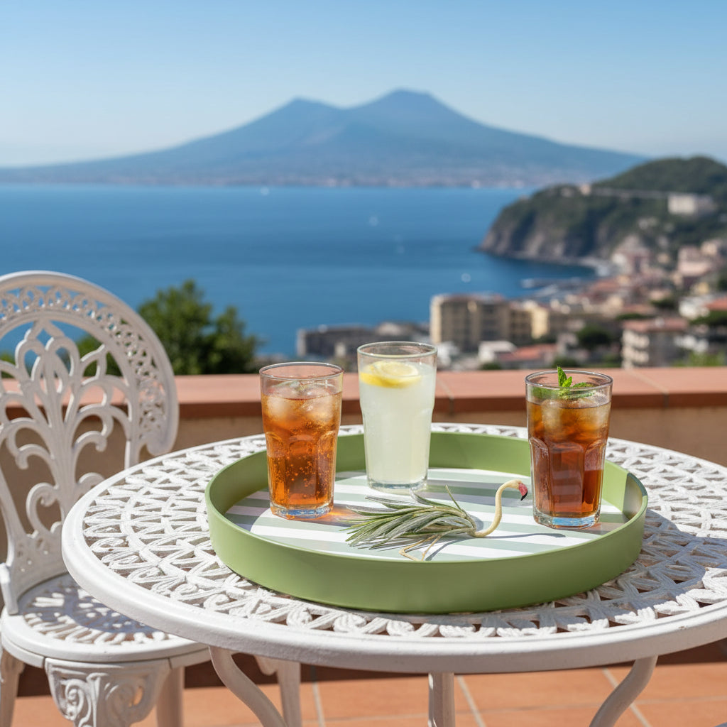 Vassoio Rotondo Fenicottero