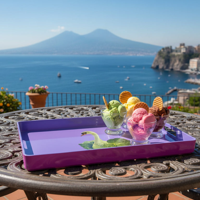 Vassoio Rettangolare Cigno