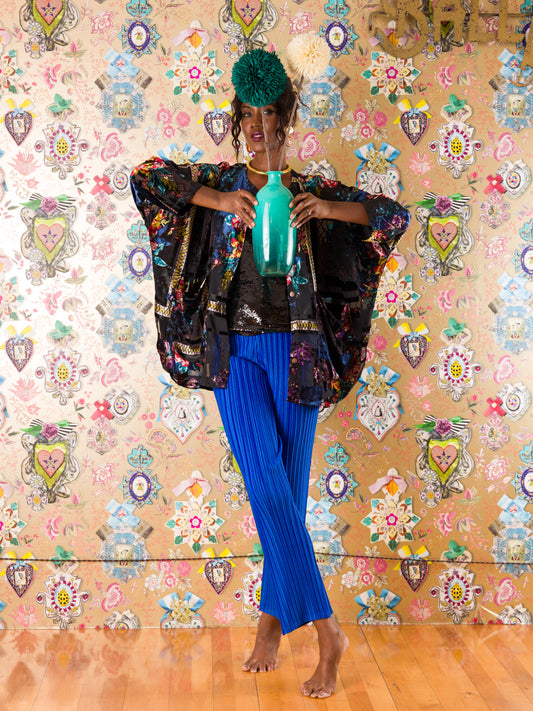 Giacca Gijon in velluto devorè