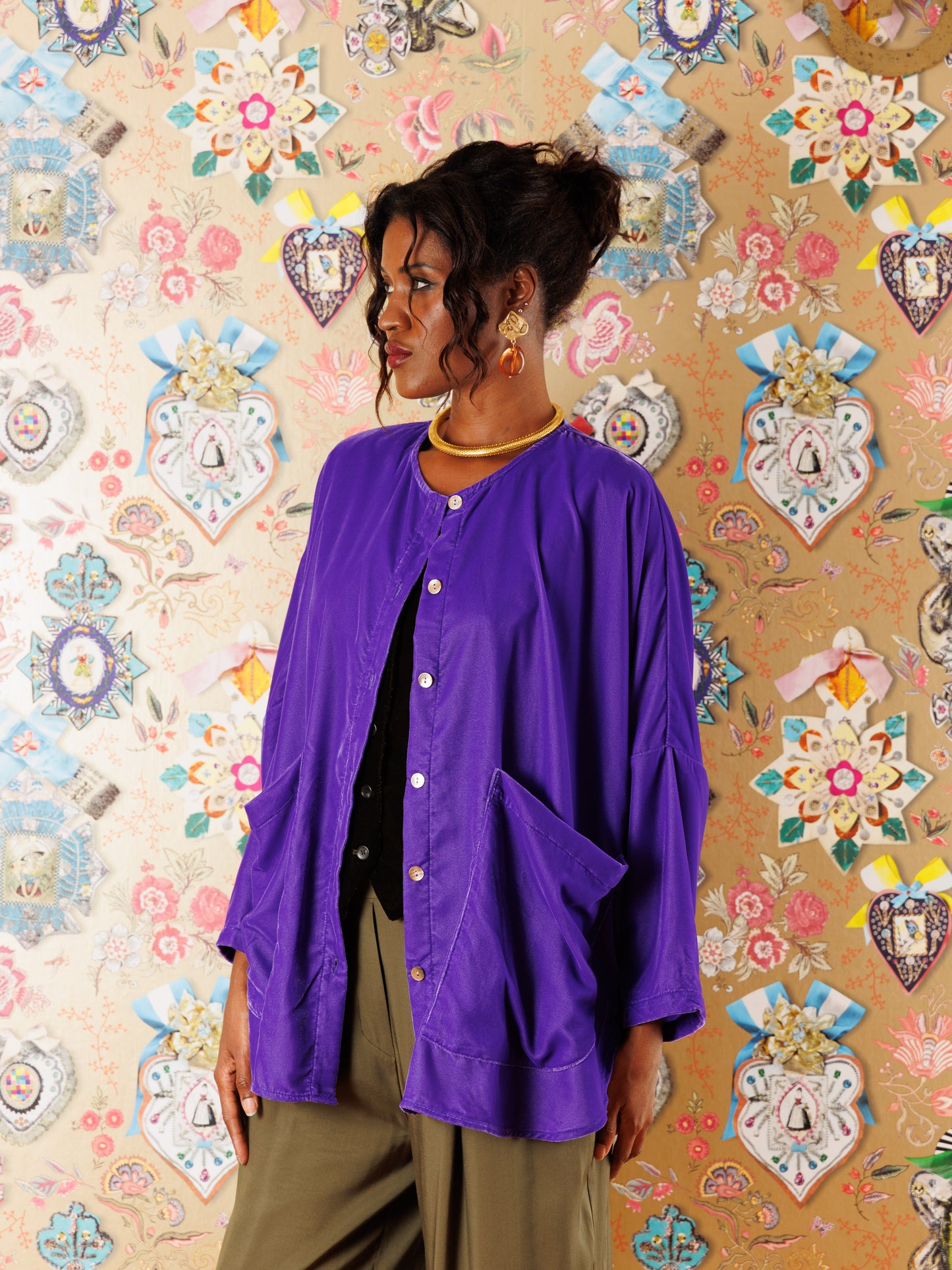 Giacca Gijon in velluto di seta