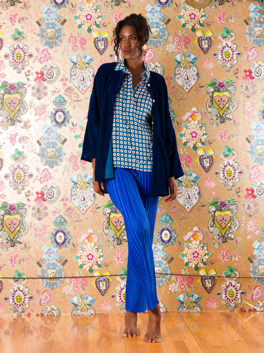 Giacca Gijon in velluto di seta